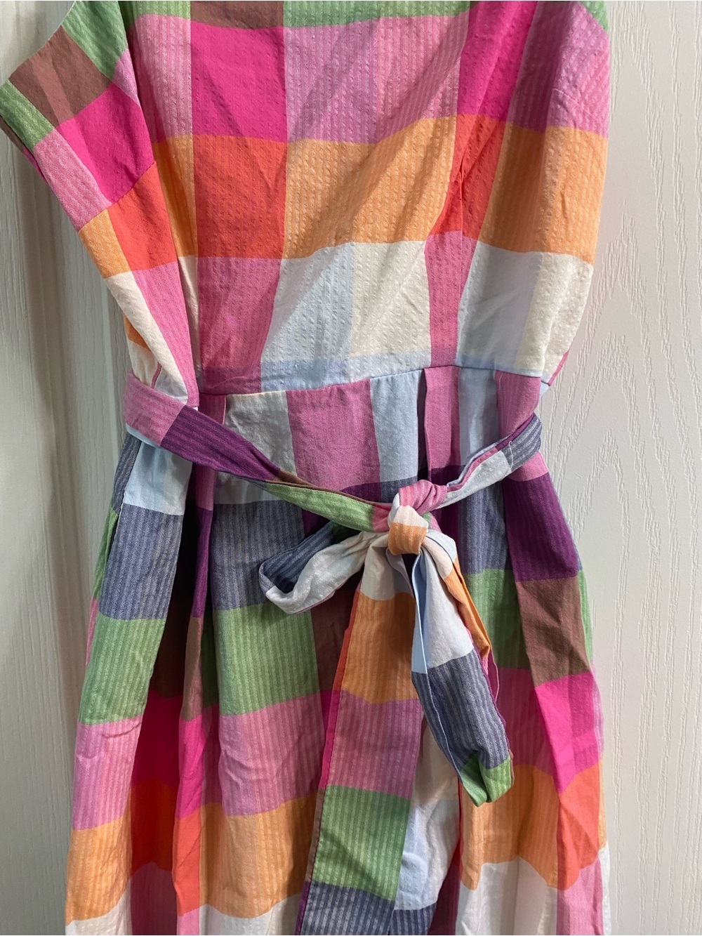 Kate Spade New York x Target Tie-Waist Plaid Midi Picnic Cottagecore Dress XS - Picture 6 of 16